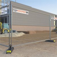Bauzaun 3,5 x 2 m – Verzinkter Absperrzaun für...