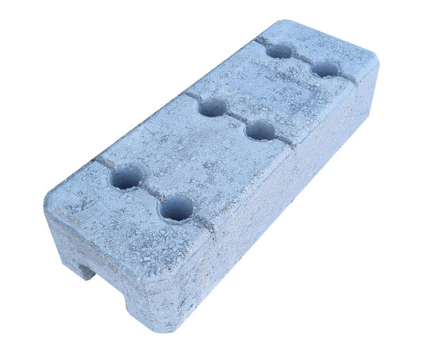 Bauzaun Betonfuß 32 kg – Stabiler Halter für Mobilzaun & Absperrzaun