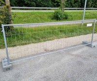 Halbhoher Bauzaun 350 cm x 120 cm – Verzinkt,...