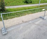 Halbhoher Bauzaun 350 cm x 120 cm – Verzinkt, stabil & langlebig