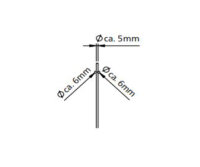 1,23m Doppelstabmatte 6/5/6 RAL7016 Anthrazit 2,5m