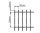 1,23m Doppelstabmatte 6/5/6 RAL7016 Anthrazit 2,5m