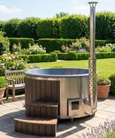 Hot Tub Badefass mit Spa Funktion / Sprudelfunktion für 4-6 Personen 200cm