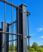 Profilleiste Abdeckleiste für Pfosten Anthrazit Zaunhöhe 1,23m