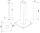Bodenplatte Adapter 4-loch 150x150x8mm RAL7016 für Zaunpfosten