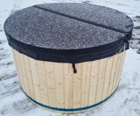 Hot Tub Badefass mit externem Edelstahlofen –...