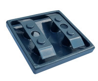 Aluminium Pfostenkappe für Eckzaunpfosten Torpfosten 60 x 60 mm Anthrazit RAL7016