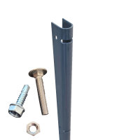 Zaunanschluss Wandanschluss U-Profil RAL 7016 Anthrazit...